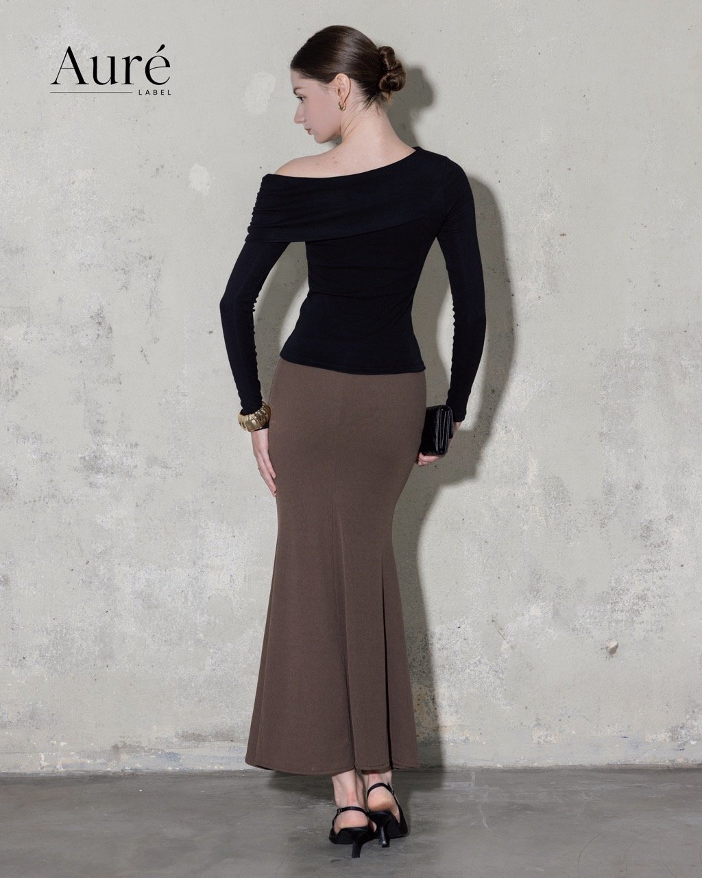 Midnight Off-Shoulder X Truffle Mermaid Skirt - Ảnh 6