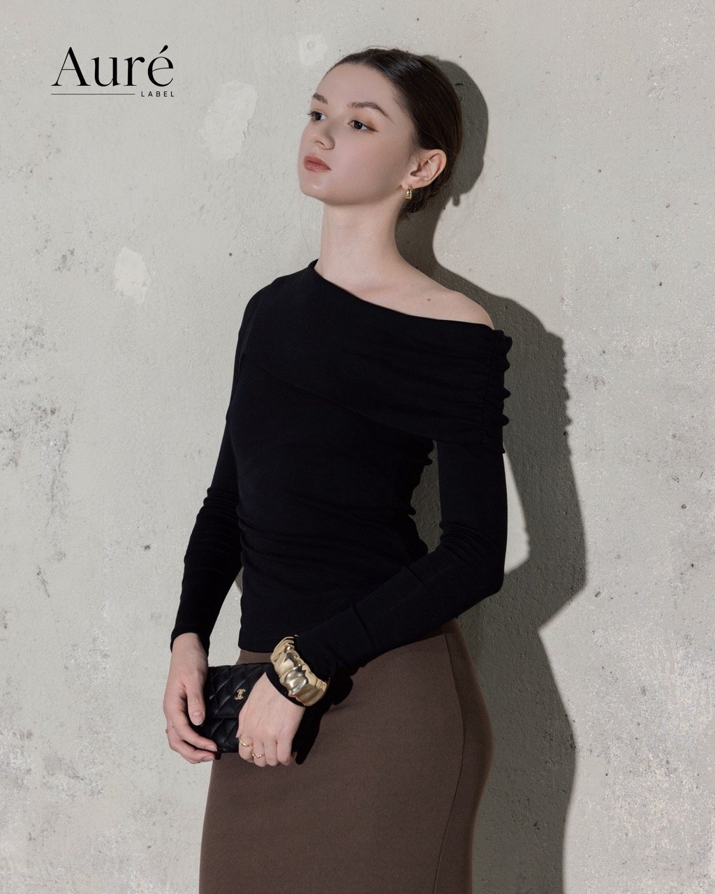 Midnight Off-Shoulder X Truffle Mermaid Skirt - Ảnh 4