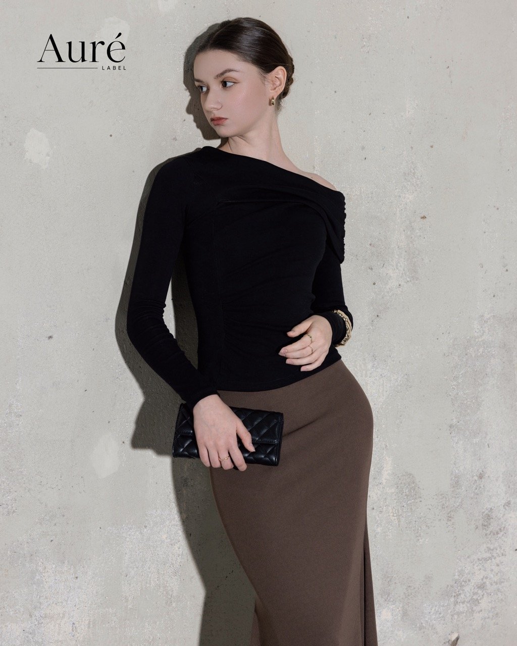 Midnight Off-Shoulder X Truffle Mermaid Skirt - Ảnh 3